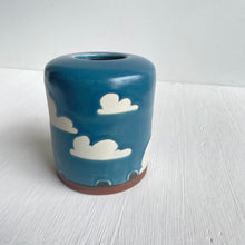 Load image into Gallery viewer, vase : blue sky : drip