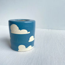 Load image into Gallery viewer, vase : blue sky : painted